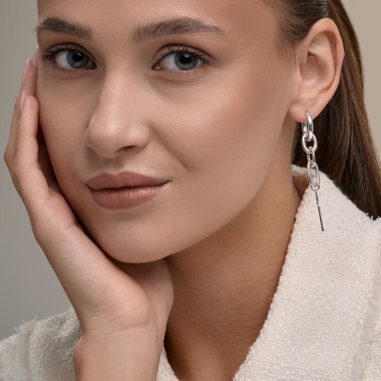 Серьги из серебра