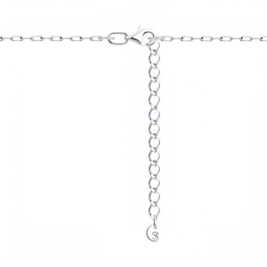 Колье из серебра с эмалью 