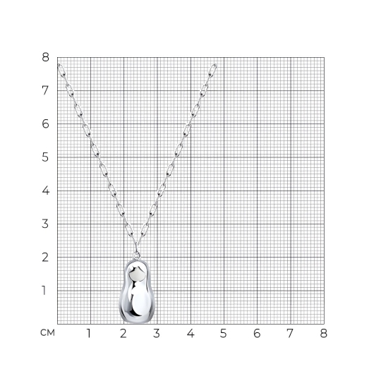 Колье из серебра с эмалью 