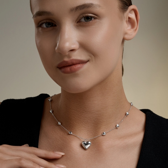Колье из серебра
