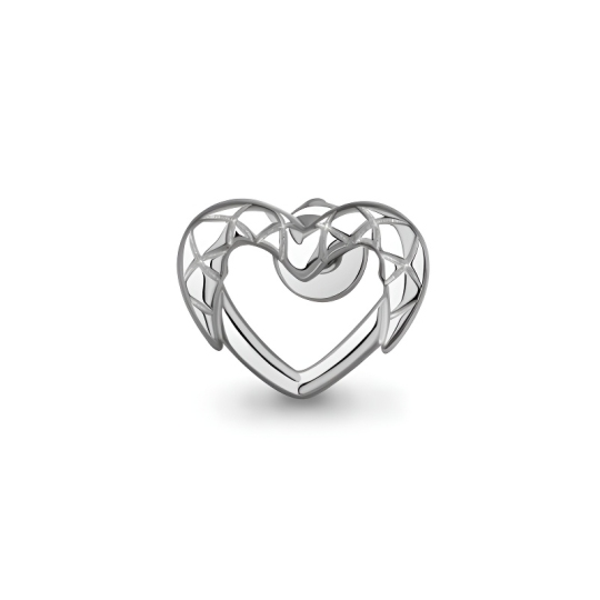 Одиночная серьга из серебра
