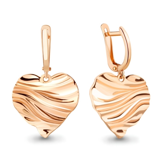 Серьги из серебра с позолотой