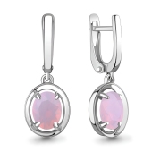 Серьги из серебра с опалами