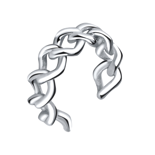 Серьга-кафф из серебра