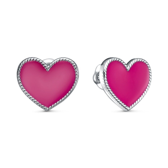 Серьги из серебра с эмалью