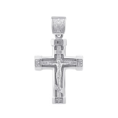 Подвеска-крест из серебра