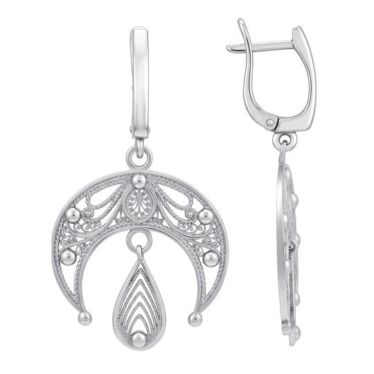 Серьги из серебра