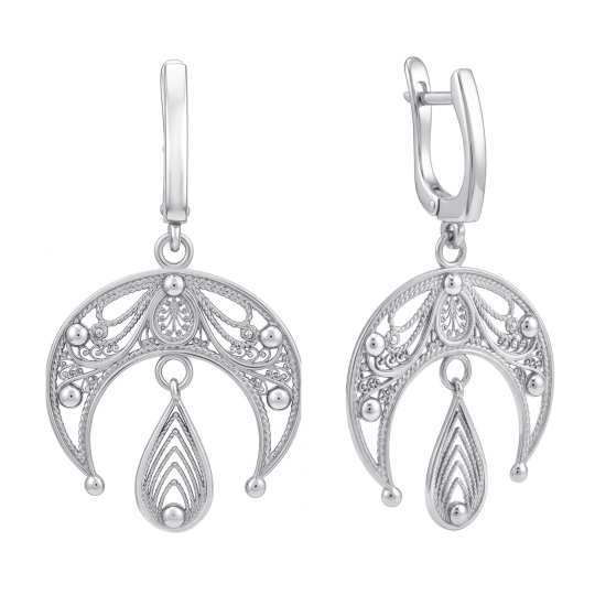 Серьги из серебра