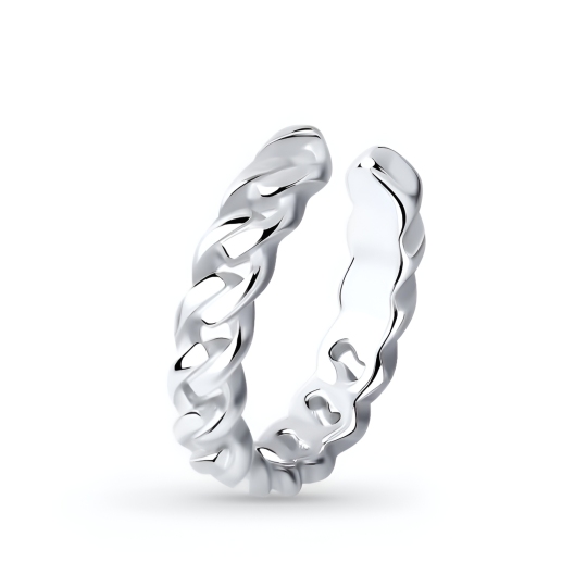 Серьга-кафф из серебра