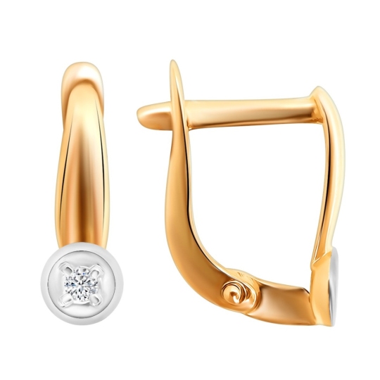 Серьги из золота с бриллиантами