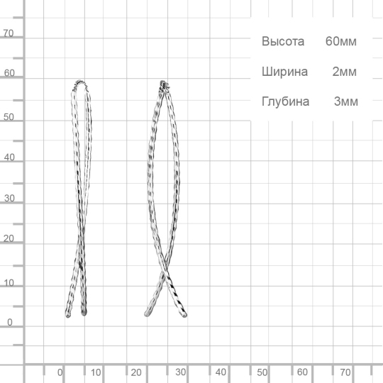 Серьги из серебра