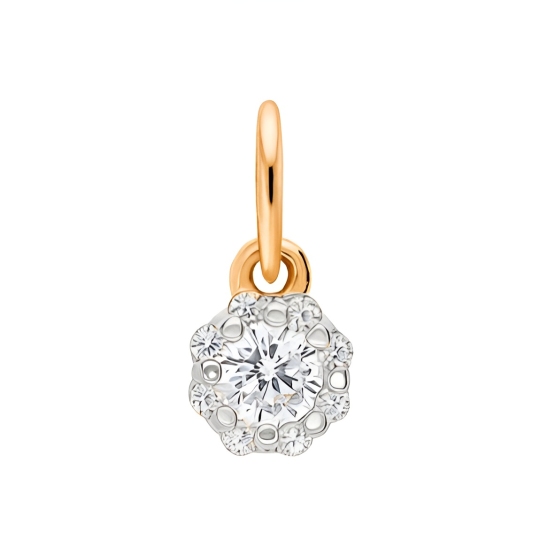 Подвеска из золота с фианитами