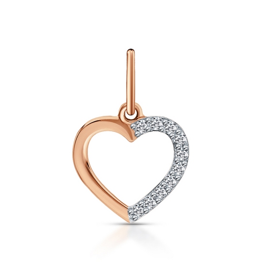 Подвеска из золота с фианитами