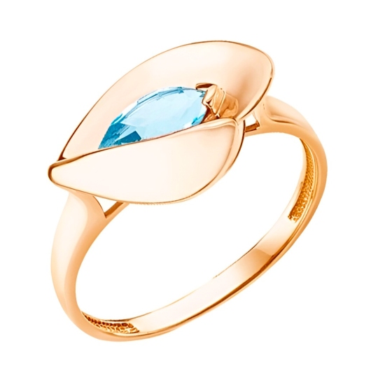 Кольцо из золота с топазом swiss