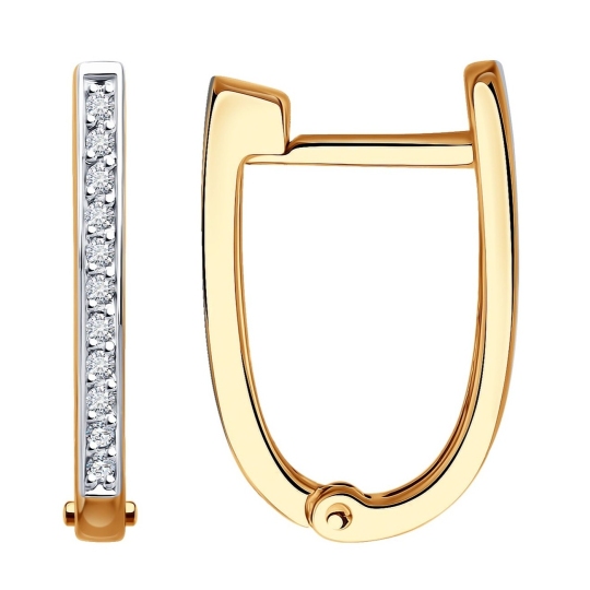 Серьги из золота с бриллиантами