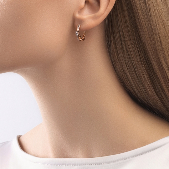 Серьги из золота с бриллиантами