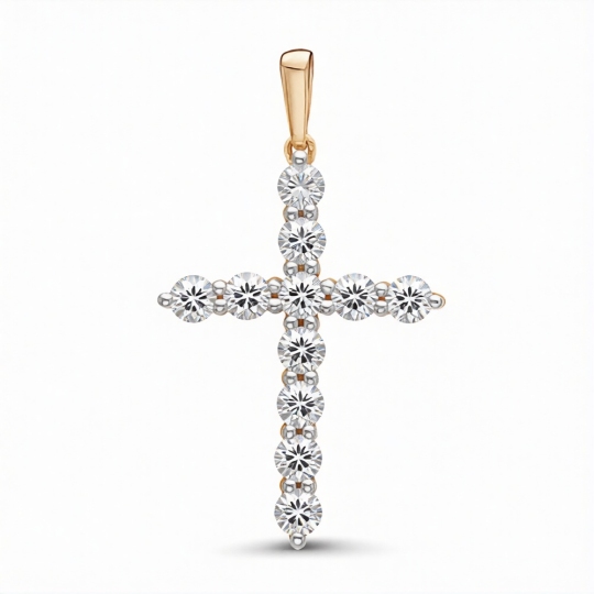 Подвеска из золота с фианитами