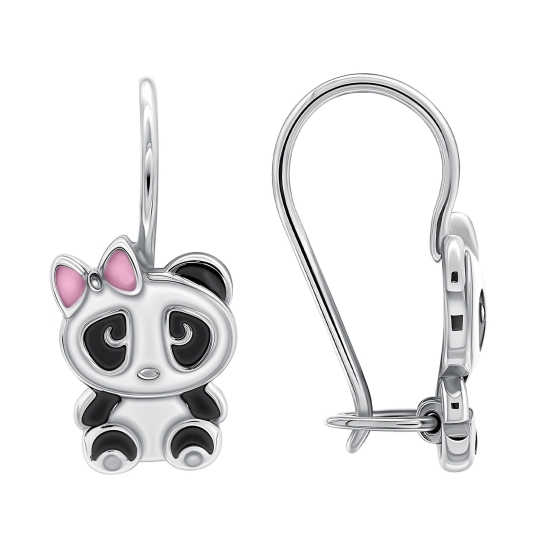 Серьги из серебра с эмалью