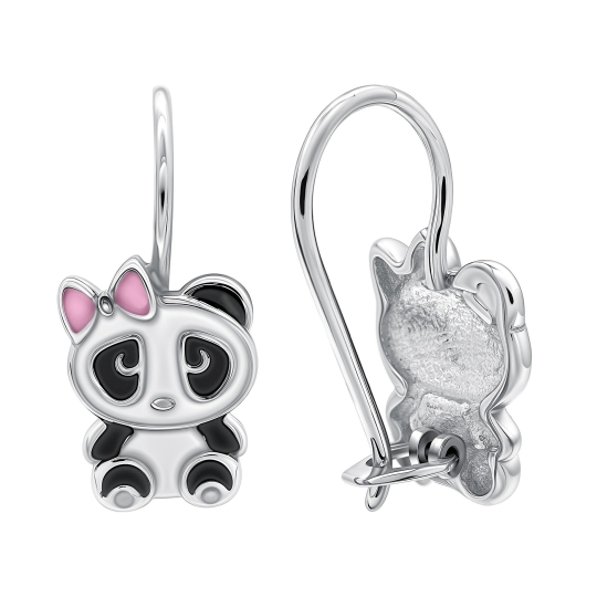 Серьги из серебра с эмалью