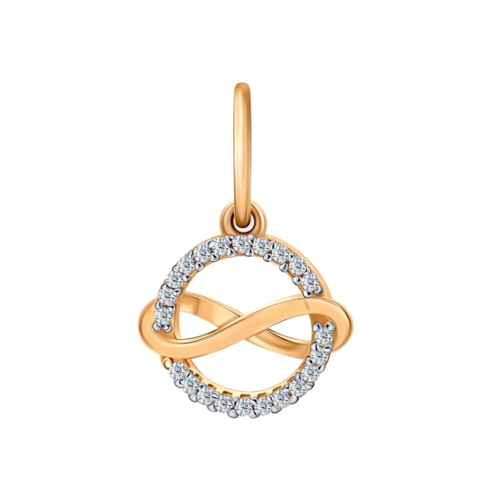 Подвеска из золота с фианитами