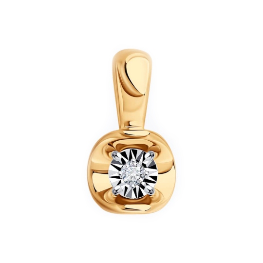 Подвеска из золота с бриллиантом