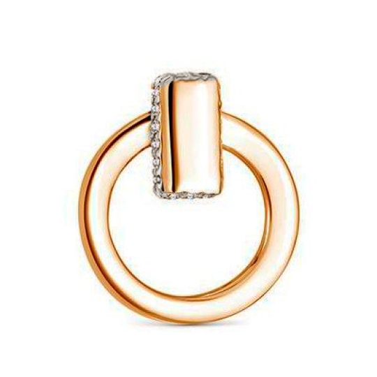 Подвеска из золота с фианитами