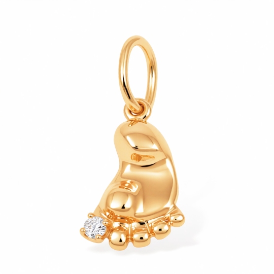 Подвеска из золота с фианитом 