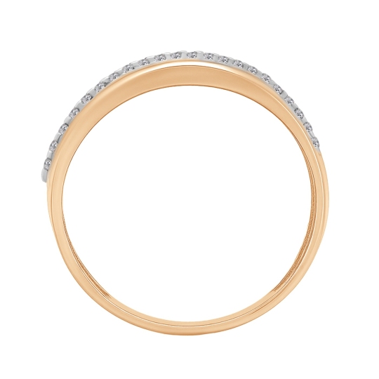 Кольцо из золота с фианитами