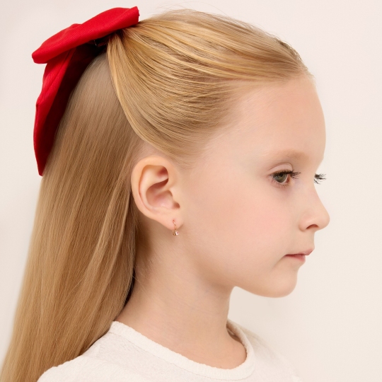 Серьги из золота с фианитами