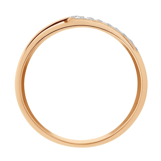 Кольцо из золота с фианитами