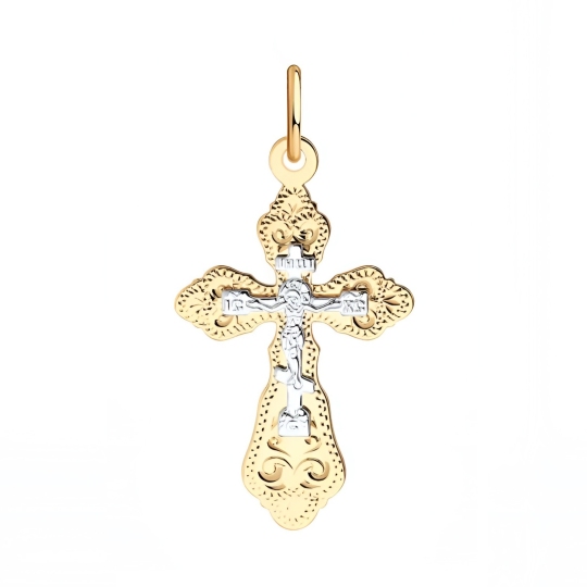Подвеска-крест из золота