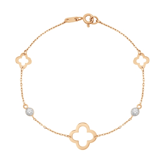 Браслет из золота с фианитами