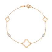 Браслет из золота с фианитами