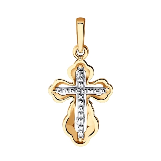 Подвеска-крест из золота