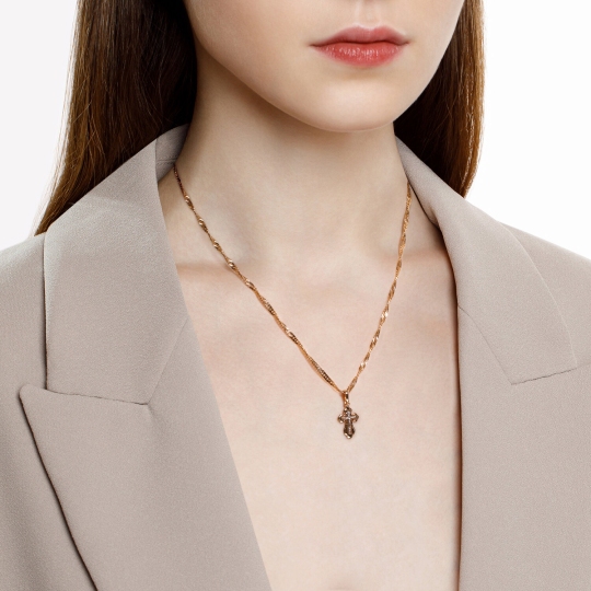 Подвеска-крест из золота