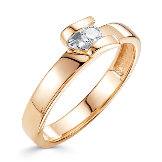 Кольцо из золота с бриллиантом