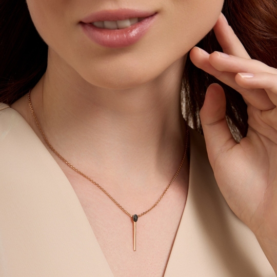 Подвеска из золота с фианитами