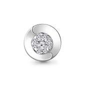 Подвеска из белого золота с бриллиантами