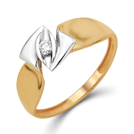 Кольцо из золота с бриллиантом