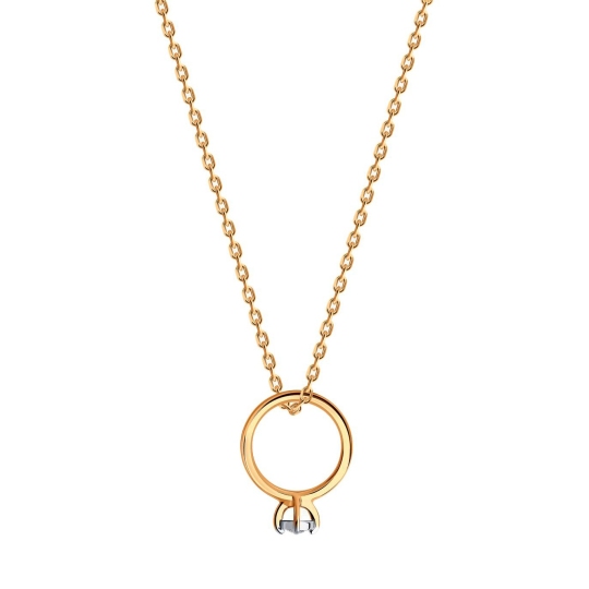 Подвеска из золота с бриллиантом