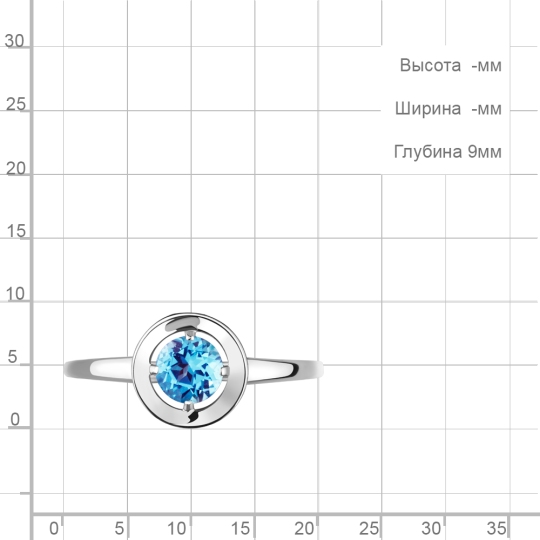 Кольцо из серебра с халцедоном