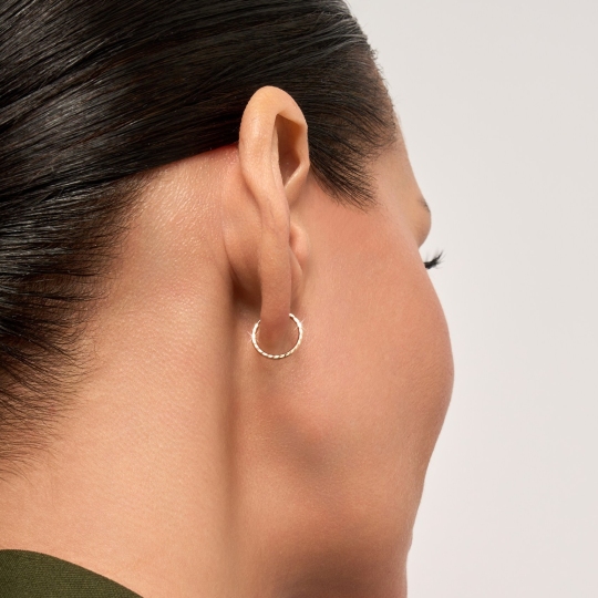 Серьги-конго из золота