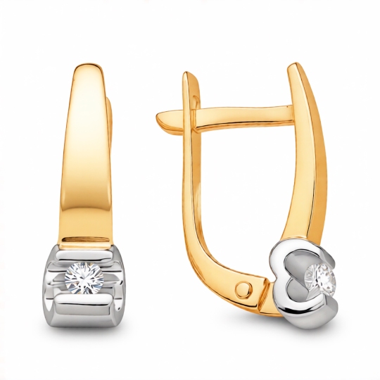 Серьги из золота с бриллиантами