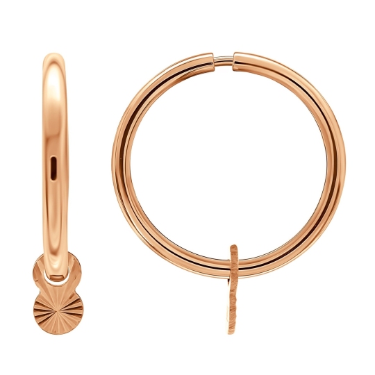 Серьги-конго из золота