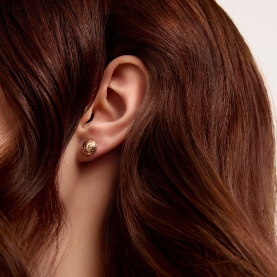 Серьги из золота с алмазной гранью