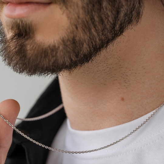 Цепь из белого золота плетения 