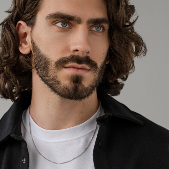 Цепь из белого золота плетения 