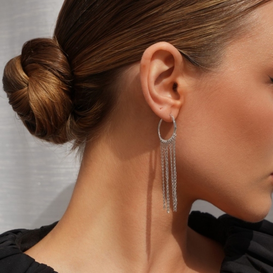 Серьги из серебра