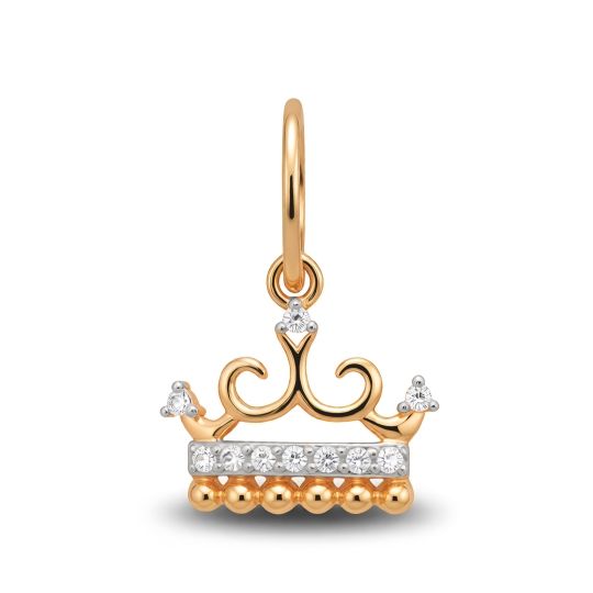 Подвеска из золота с фианитами