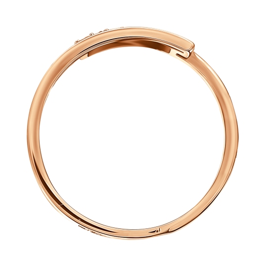 Кольцо из золота с фианитами